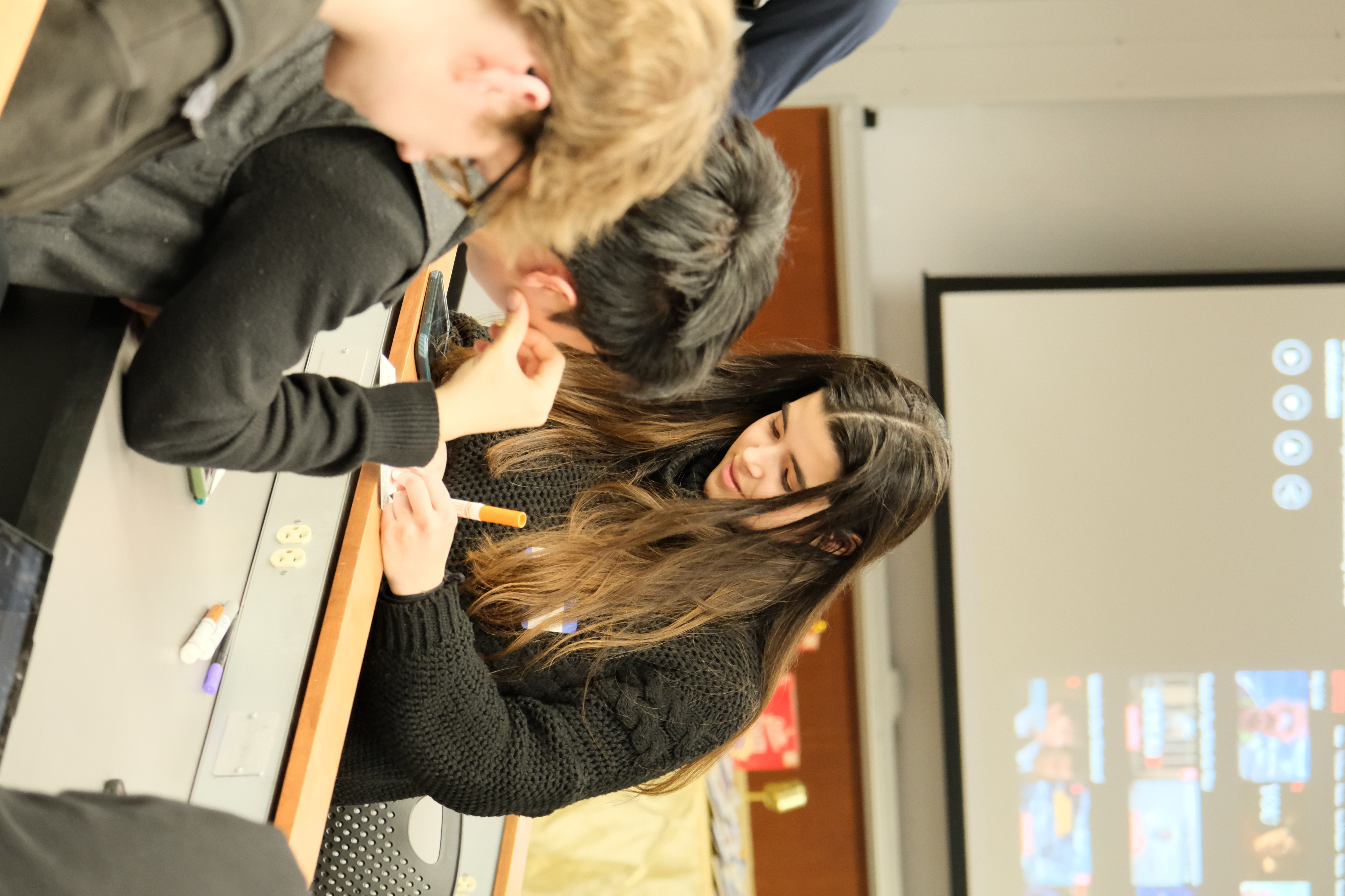 Candidates and brothers participating in a community service event